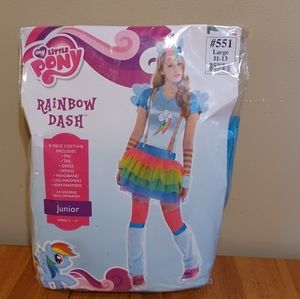 My Little Pony Rainbow Dash Junior Costume. 9 pieces.